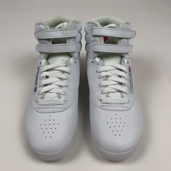 Reebok Classics Freestyle Hi White Retro Shoe 2-70 - Picture 4 of 8